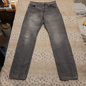 Levi's 512 VTG Sz 30x30 (28x 27.5) Mid Rise Straight Leg Gray Big E 1089